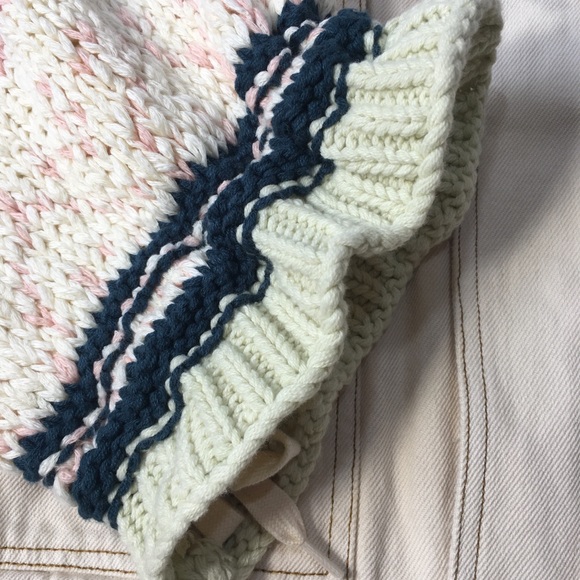 NWOT Free People Loose Thoughts Ivory Denim Jacket - Picture 7 of 15